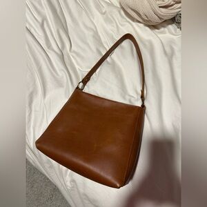 Portland Leather triangle shoulder bag